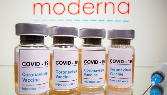 'Moderna' Covid-19 vakcīna sola teju 95% efektivitāti