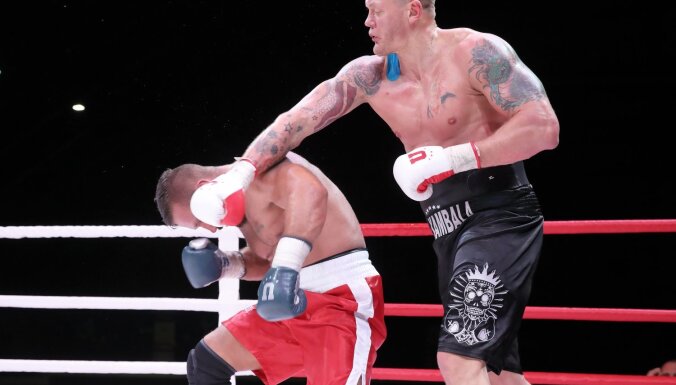 Foto: Kambala un Džavadovs uzvar 'Pafbet 101 Fighting Championship' cīņās