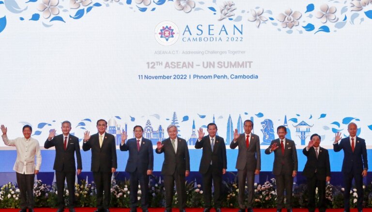 Kambodžā sācies ASEAN bloka samits; prioritātēs situācija Mjanmā
