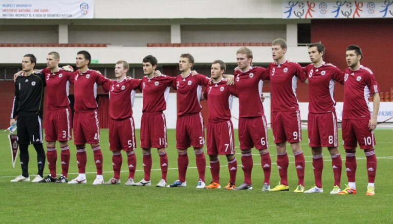 Latvijas U-21 futbola izlase uzsākusi gatavošanos mačam pret Franciju