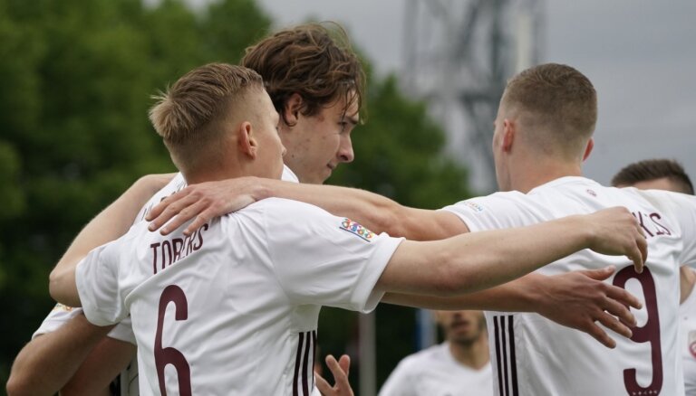 Сборная Латвии по футболу в Лиге наций победила Андорру и Лихтенштейн
