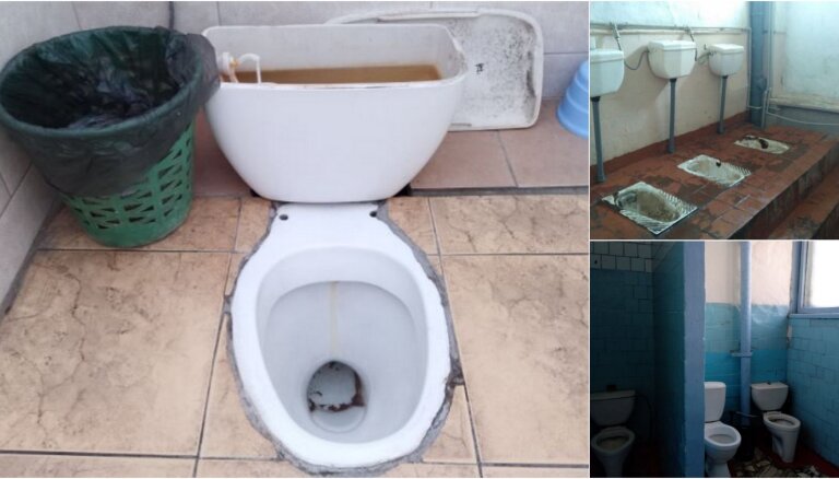 Foto: Konkurss par Krievijas skolu tualetēm 'paver vārtus uz elli'