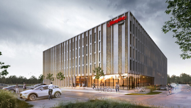 ФОТО: В Риге откроется первый отель Hampton by Hilton