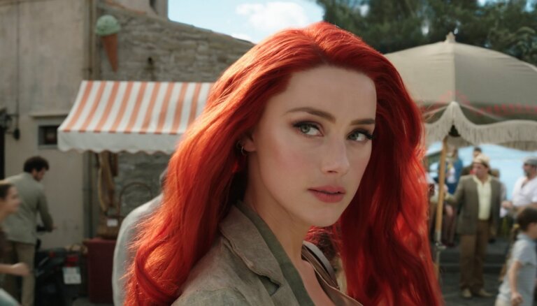 Ar Džeisona Momoa palīdzību Ambera Hērda saglabājusi lomu filmā 'Aquaman 2'
