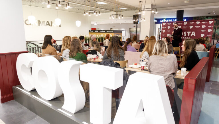 Бренд Costa Coffee открыл в Риге первое кафе с новым дизайном