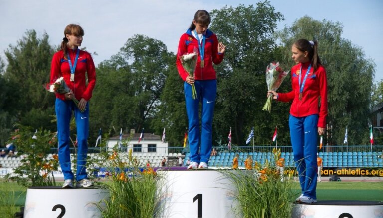 Krievu soļotāja Eiropas junioru čempionātā Tallinā labo pasaules rekordu 10 km distancē