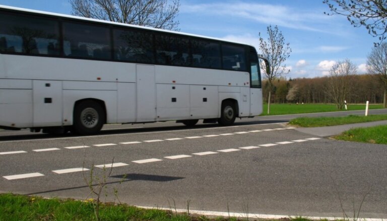 Autobusu vadītāju pikets Bauskā aizritējis bez starpgadījumiem