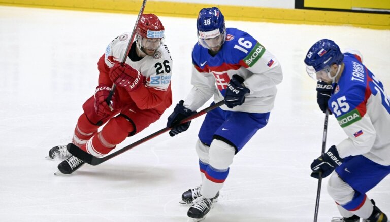 PČ hokejā: Slovākija – Dānija, ASV – Norvēģija. Teksta tiešraide