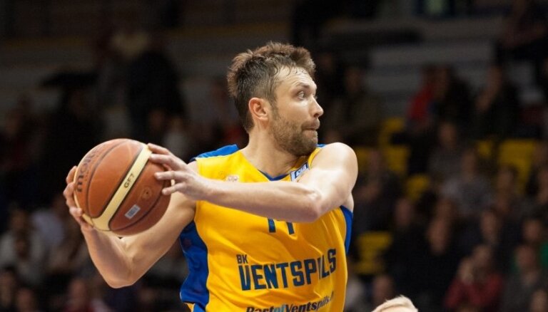 'BK Ventspils' FIBA Eiropas kausā sagādā pirmo zaudējumu Antverpenes 'Giants'