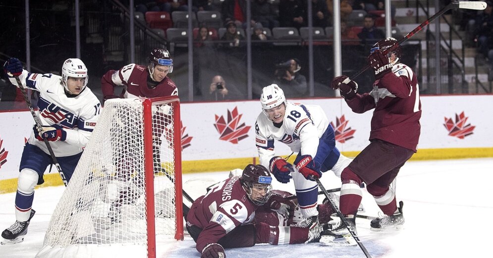 Latvia’s Under-20 hockey team rattles Americans in thrilling battle