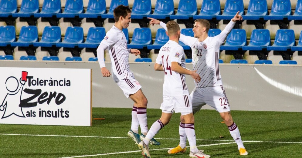 Increase of six positions in the FIFA ranking for the Latvian football team