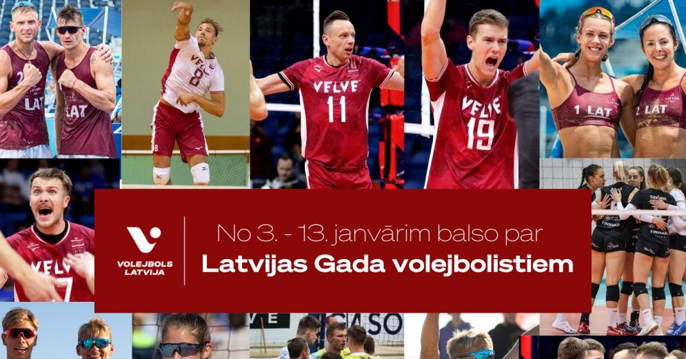 Voting for the Latvian Volleyball Players of the Year has begun