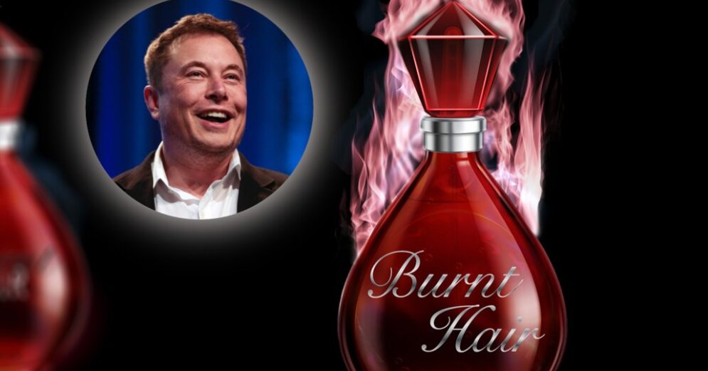 In two days, Elon Musk sold 20,000 bottles of “burnt hair” perfume.