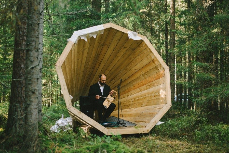Igaunijā izgudrots milzu megafons, lai varētu klausīties mežu